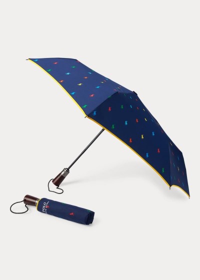 Men's Polo Ralph Lauren Polo Pony Collapsible Umbrella | 532608WIG